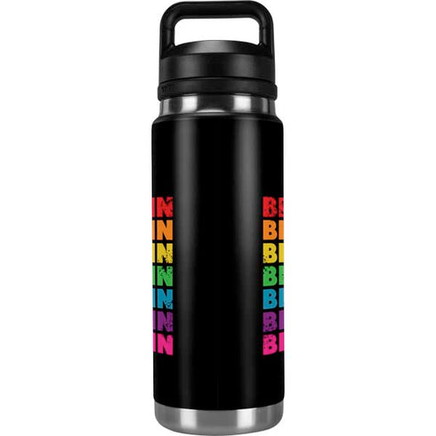 Rainbow Bitcoin YETI Rambler 26oz Bottle Skin