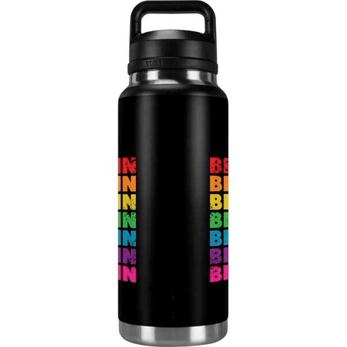 Rainbow Bitcoin YETI Rambler 36oz Bottle Skin