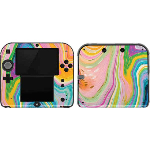 Etta Vee Rainbow Marble Nintendo 2DS Skin