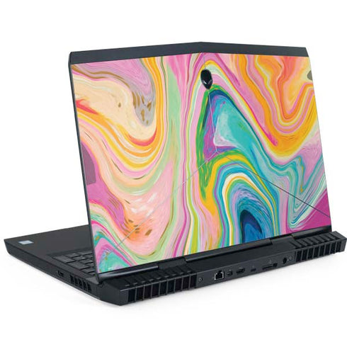 Rainbow Marble by Etta Vee Dell Alienware Skin