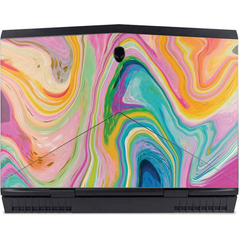 Rainbow Marble by Etta Vee Dell Alienware Skin