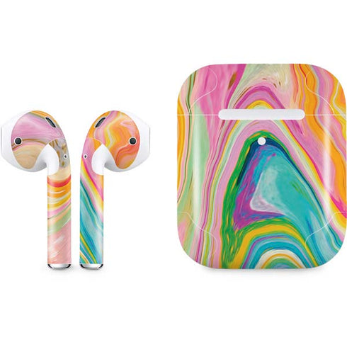 Etta Vee Rainbow Marble Apple AirPods 2 Skin