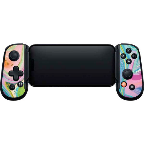 Rainbow Marble by Etta Vee Backbone One for iPhone Game Controller Skin