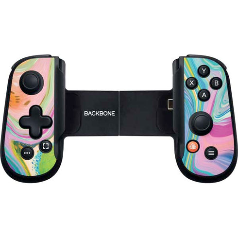 Rainbow Marble by Etta Vee Backbone One for iPhone Game Controller Skin