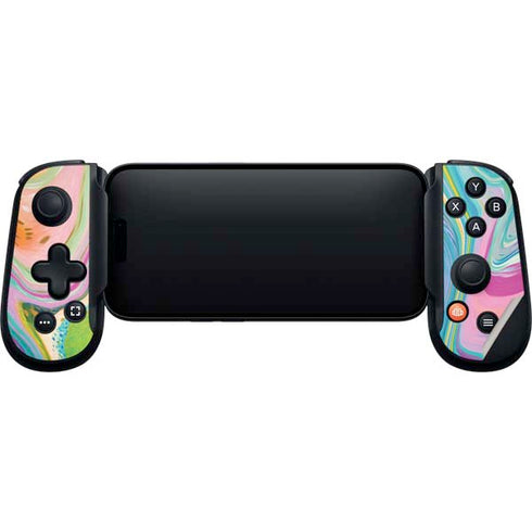 Rainbow Marble by Etta Vee Backbone One for iPhone Game Controller Skin