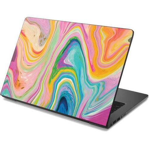 Etta Vee Rainbow Marble Dell Chromebook Skin