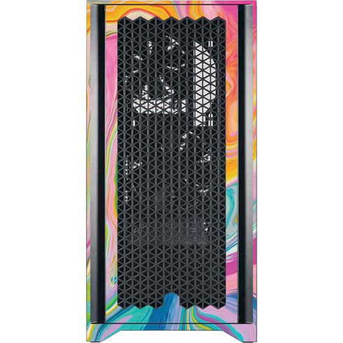 Etta Vee Rainbow Marble Corsair 4000D Tempered Glass Mid-Tower ATX Case Skin