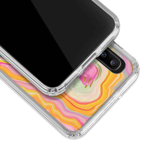 Etta Vee Rainbow Marble Galaxy A30 Clear Case