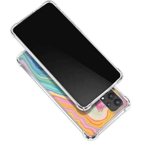 Etta Vee Rainbow Marble Galaxy A32 5G Clear Case