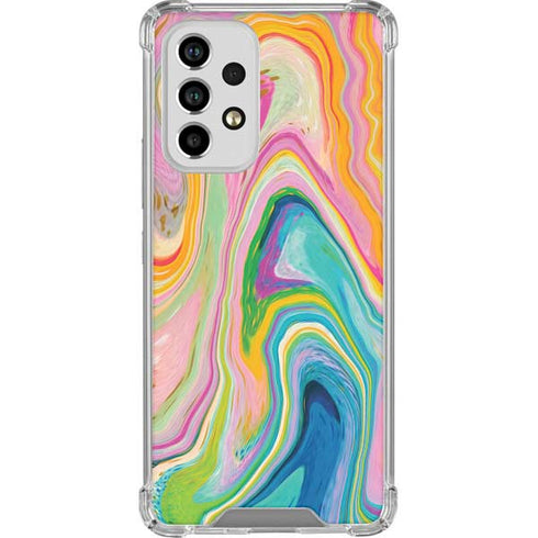 Etta Vee Rainbow Marble Galaxy A33 5G Clear Case
