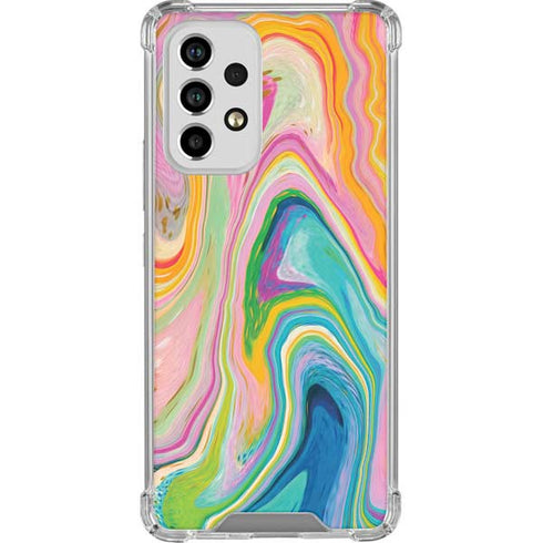 Etta Vee Rainbow Marble Galaxy A53 5G Clear Case