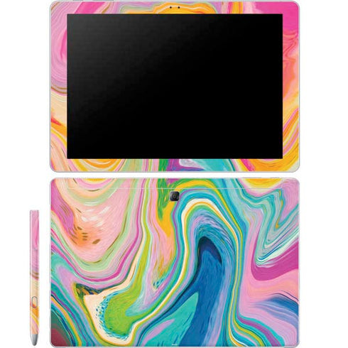 Etta Vee Rainbow Marble Galaxy Book 12in Skin
