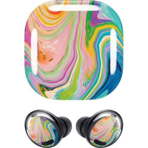 Etta Vee Rainbow Marble Galaxy Buds Pro Skin