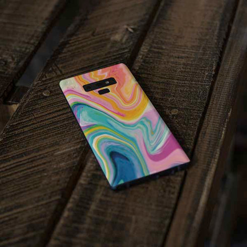 Etta Vee Rainbow Marble Galaxy Note 9 Skin