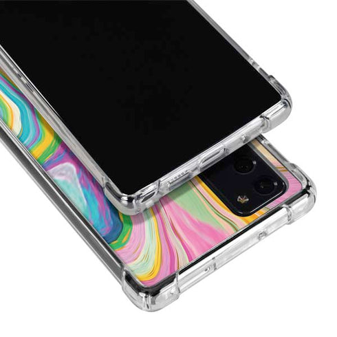 Etta Vee Rainbow Marble Galaxy Note20 5G Clear Case