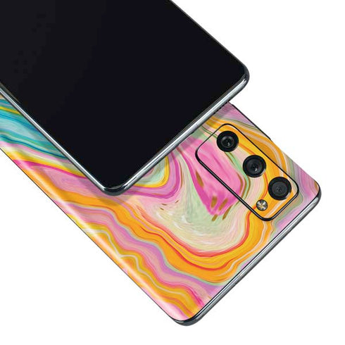 Etta Vee Rainbow Marble Galaxy S20 Fan Edition Skin