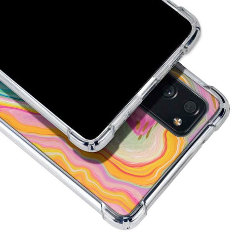 Etta Vee Rainbow Marble Galaxy S20 FE Clear Case