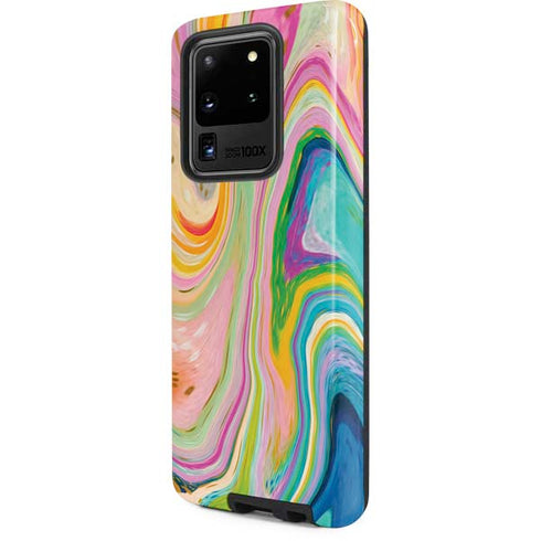 Etta Vee Rainbow Marble Galaxy S20 Ultra 5G Pro Case