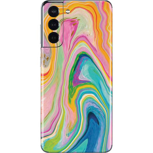 Etta Vee Rainbow Marble Galaxy S21 5G Skin