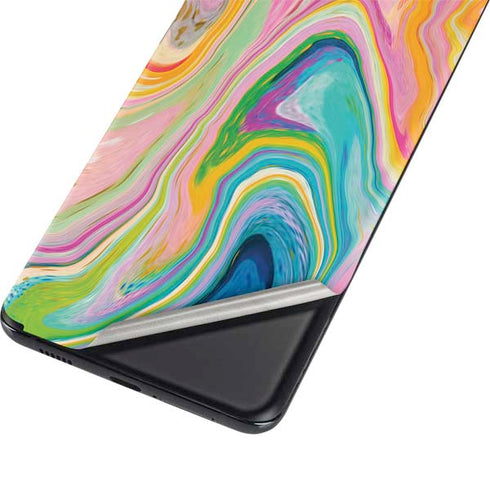 Etta Vee Rainbow Marble Galaxy S21 5G Skin