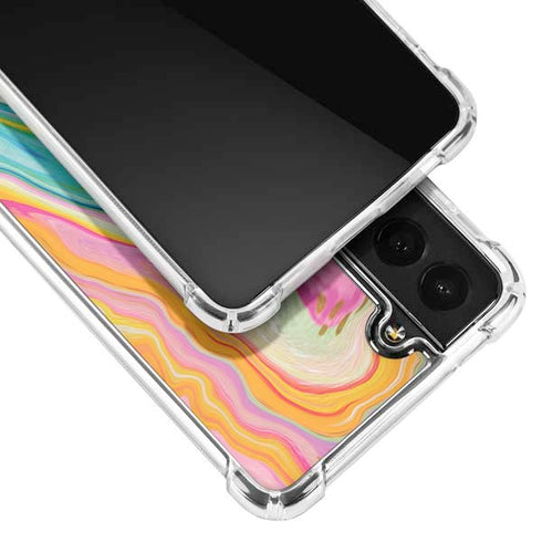 Etta Vee Rainbow Marble Galaxy S21 Plus 5G Clear Case