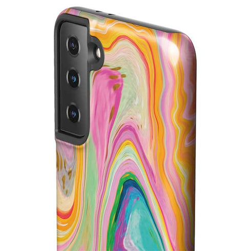 Etta Vee Rainbow Marble Galaxy S21 Plus 5G Pro Case