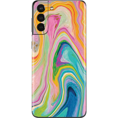 Etta Vee Rainbow Marble Galaxy S21 Plus 5G Skin