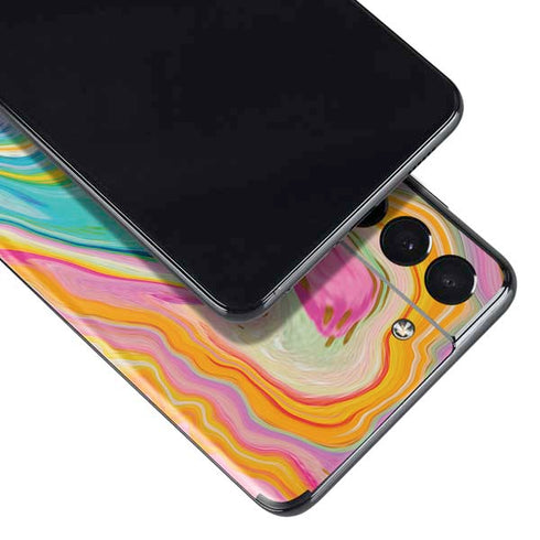 Etta Vee Rainbow Marble Galaxy S21 Plus 5G Skin