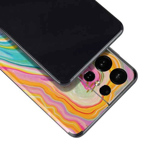 Etta Vee Rainbow Marble Galaxy S21 Ultra 5G Skin