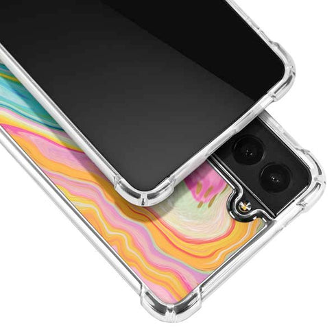 Etta Vee Rainbow Marble Galaxy S22 Clear Case