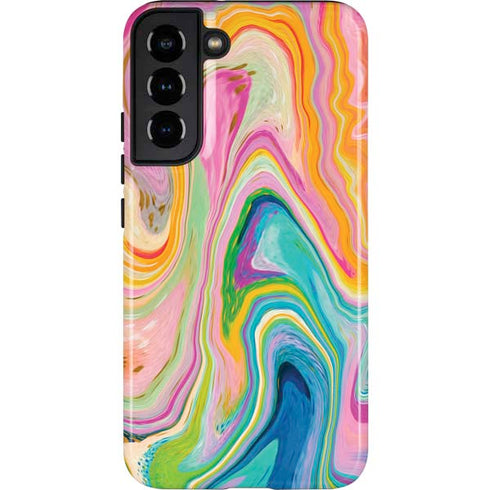 Etta Vee Rainbow Marble Galaxy S22 Plus Pro Case