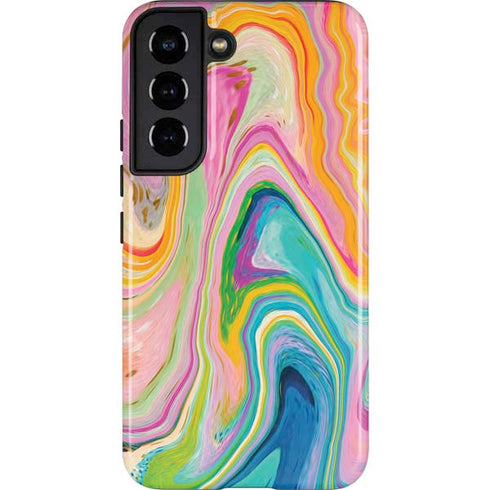 Etta Vee Rainbow Marble Galaxy S22 Pro Case