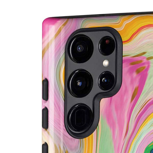 Etta Vee Rainbow Marble Galaxy S22 Ultra Pro Case