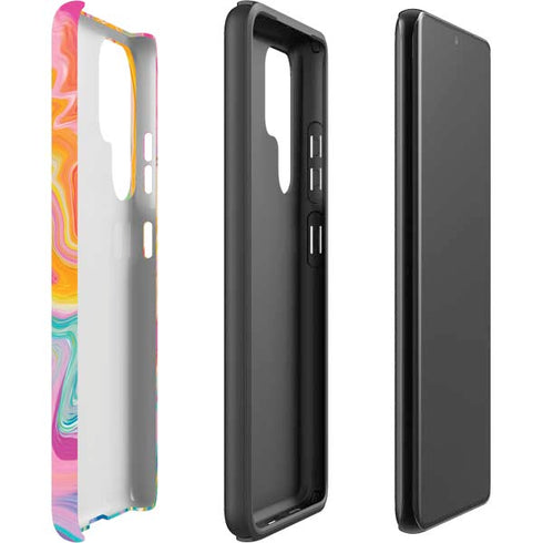 Etta Vee Rainbow Marble Galaxy S22 Ultra Pro Case