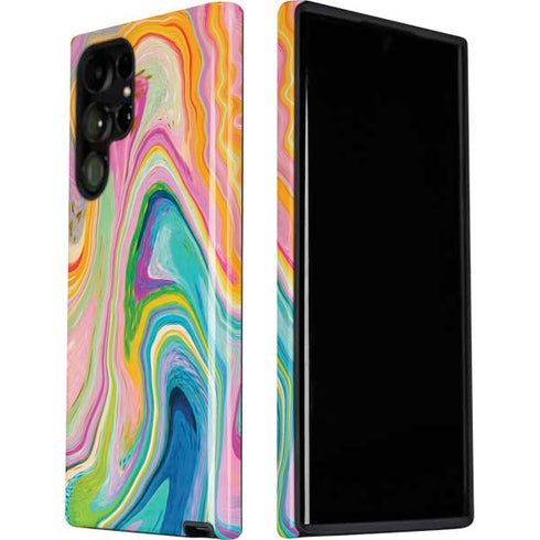 Etta Vee Rainbow Marble Galaxy S22 Ultra Pro Case