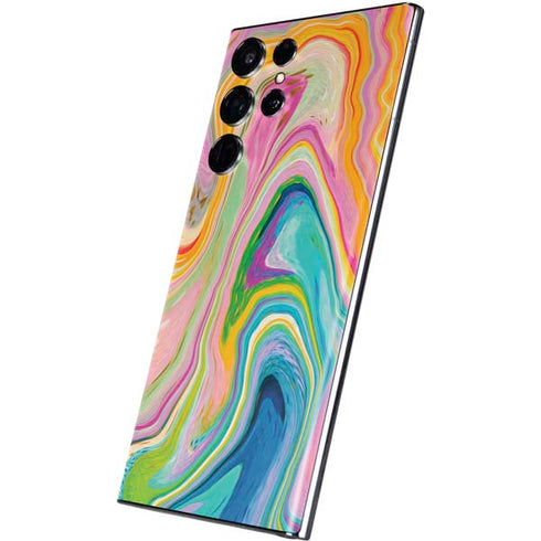 Etta Vee Rainbow Marble Galaxy S22 Ultra Skin