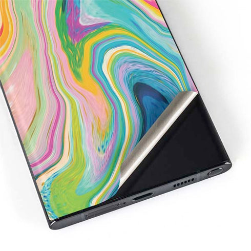 Etta Vee Rainbow Marble Galaxy S22 Ultra Skin