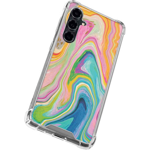 Rainbow Marble by Etta Vee Galaxy S23 FE Clear Case
