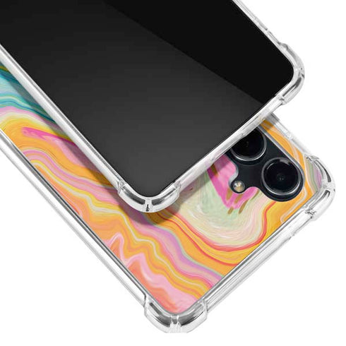 Rainbow Marble by Etta Vee Galaxy S23 FE Clear Case