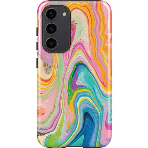 Etta Vee Rainbow Marble Galaxy S23 Plus Pro Case