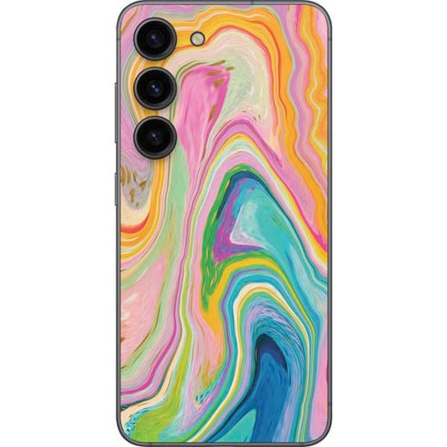 Etta Vee Rainbow Marble Galaxy S23 Skin