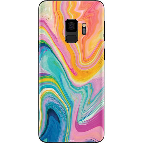 Etta Vee Rainbow Marble Galaxy S9 Skin