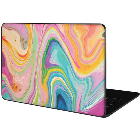 Etta Vee Rainbow Marble Google Pixelbook Go Skin