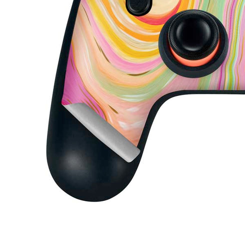 Etta Vee Rainbow Marble Google Stadia Controller Skin