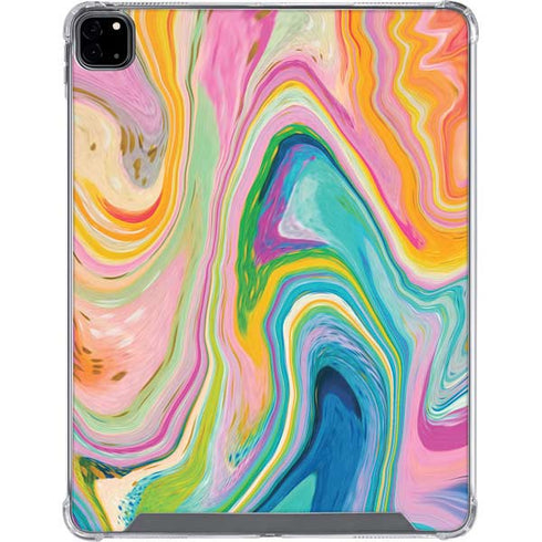 Etta Vee Rainbow Marble iPad Pro 12.9in (2020) Clear Case