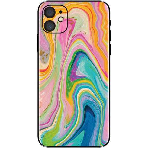 Etta Vee Rainbow Marble iPhone 11 Skin