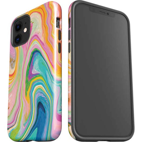 Etta Vee Rainbow Marble iPhone 12 Impact Case