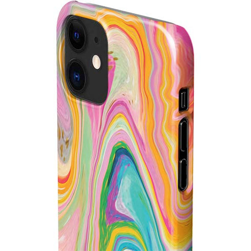 Etta Vee Rainbow Marble iPhone 12 Mini Lite Case