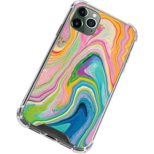 Etta Vee Rainbow Marble iPhone 12 Pro Max Clear Case
