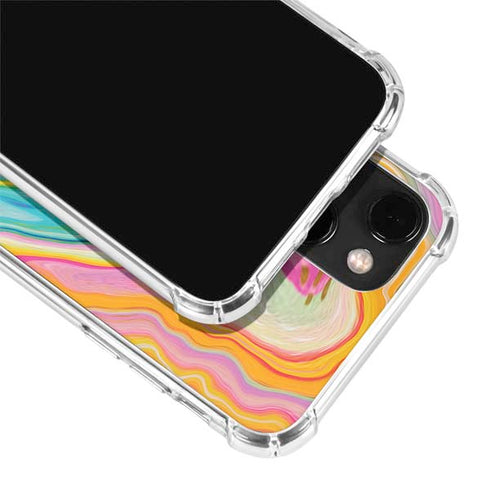 Etta Vee Rainbow Marble iPhone 13 Clear Case